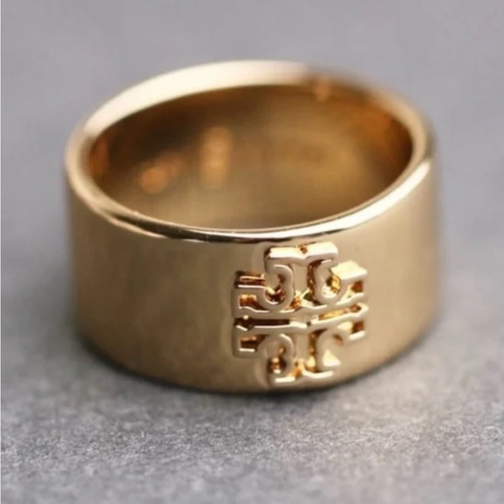 Tory Burch 18 K Gold Plated Ring Size#8